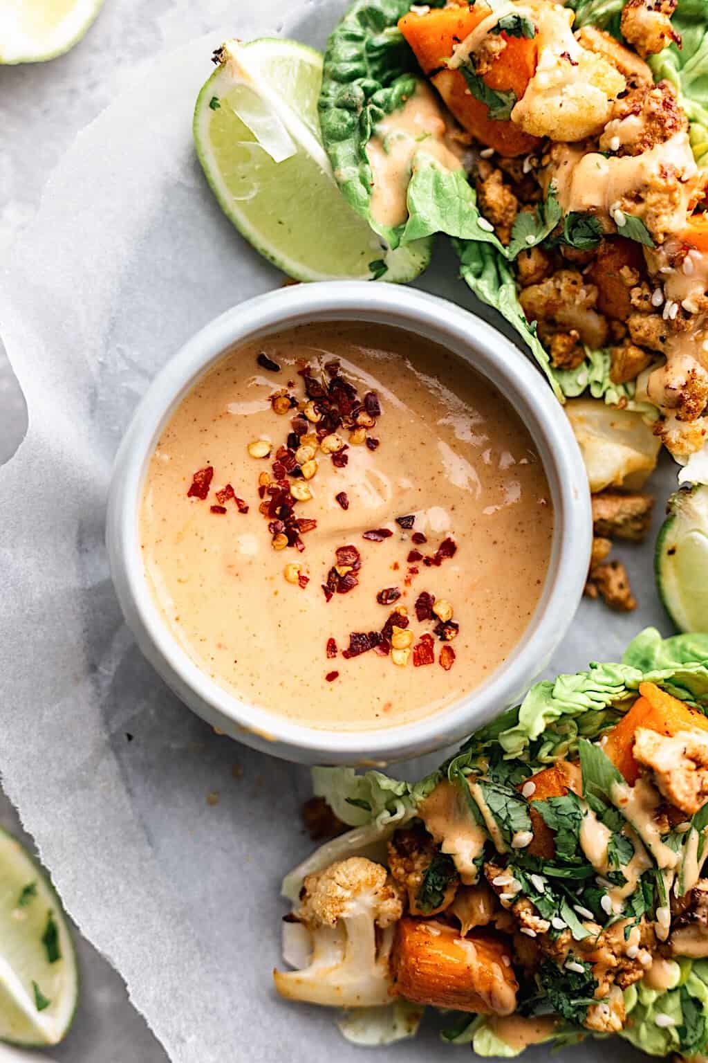 Thai Lettuce Wraps Satay Sauce #satay #thai 