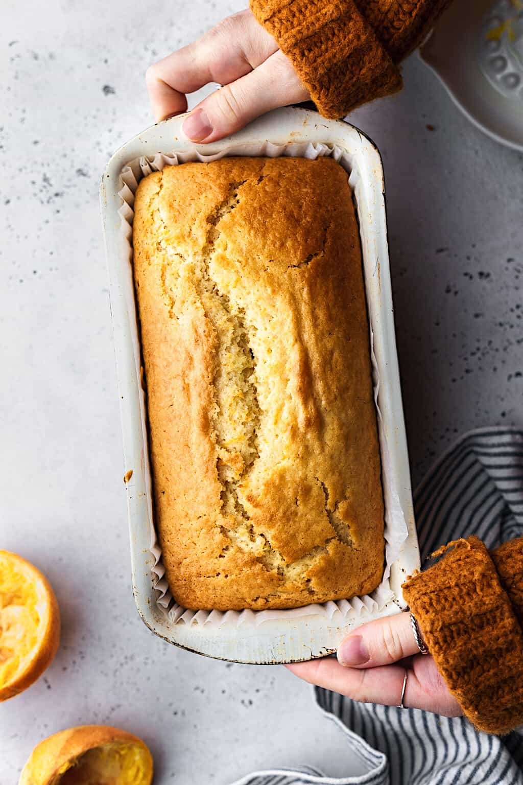 Vegan Orange Cake In Tin #cake #vegan #recipe #orange #dairyfree