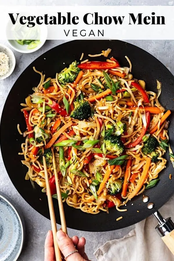 Vegan Vegetable Chow Mein #chinese #chowmein #vegan # recipe #noodles #vegetable