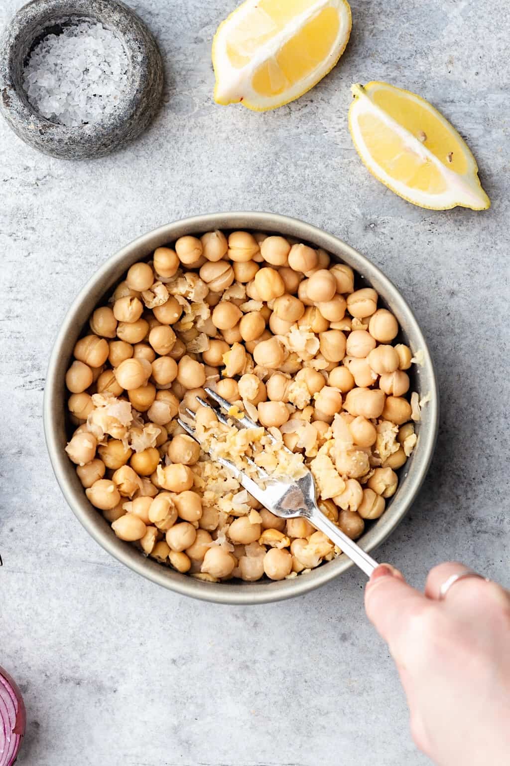 Vega Chickpea Tuna Mayo Mashed Chickpeas #chickpea #mayo #salad #vegan #recipe #dairyfree 