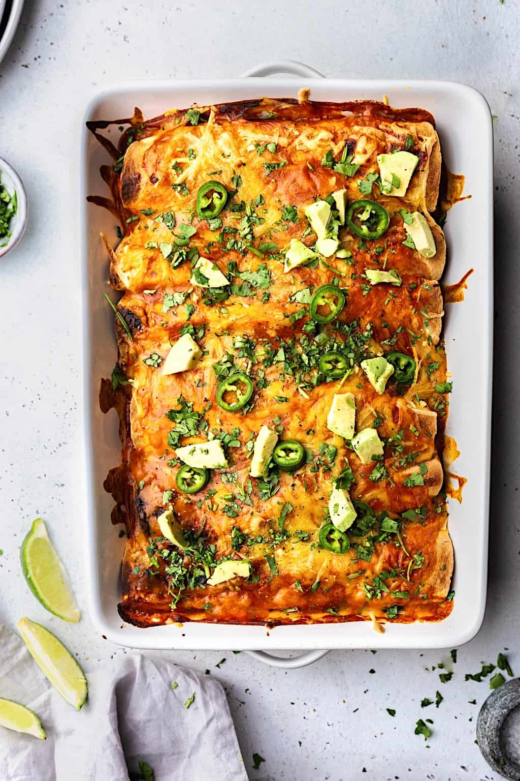 Black Bean and Sweet Potato Enchiladas - Cupful of Kale