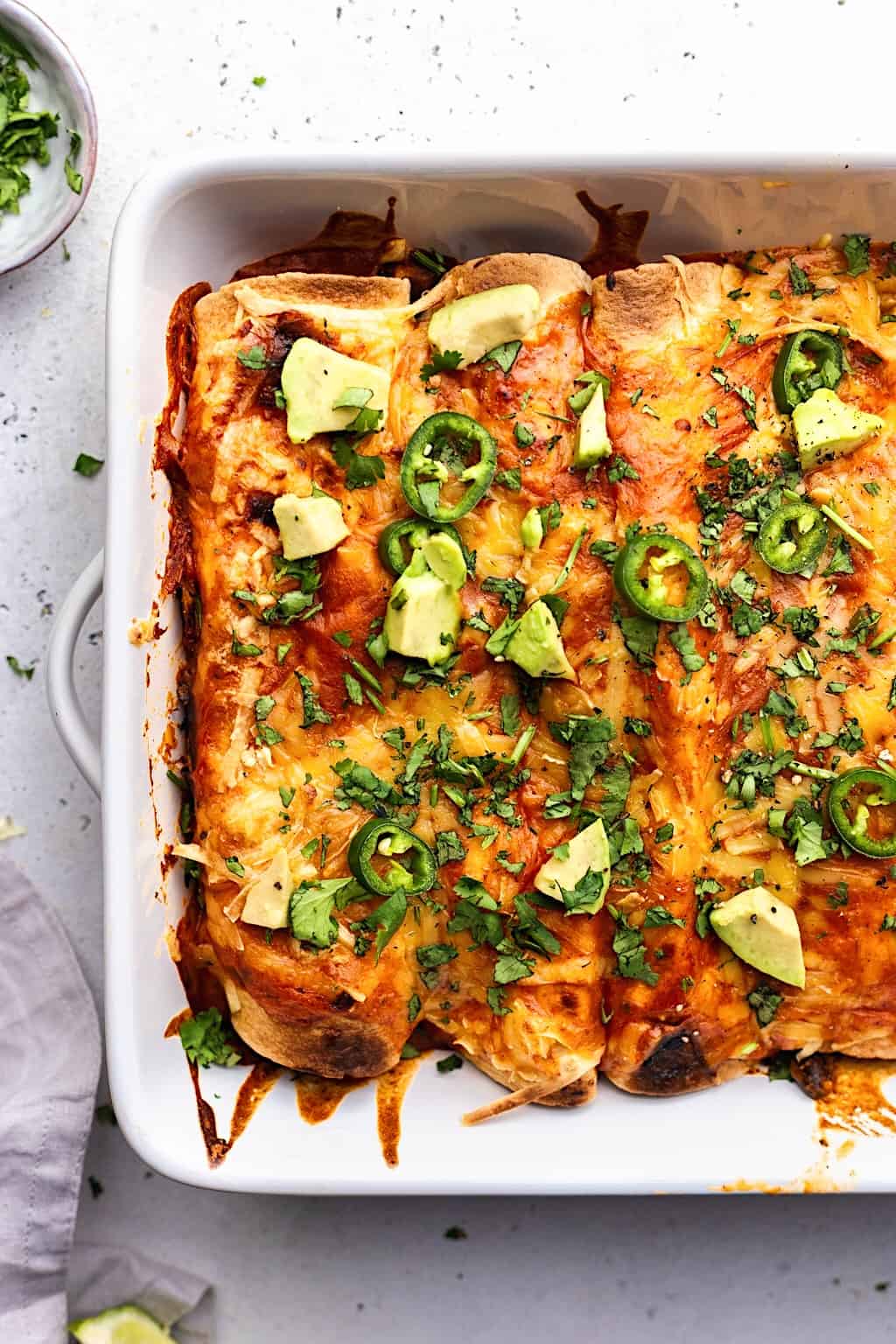 Black Bean and Sweet Potato Enchiladas - Cupful of Kale