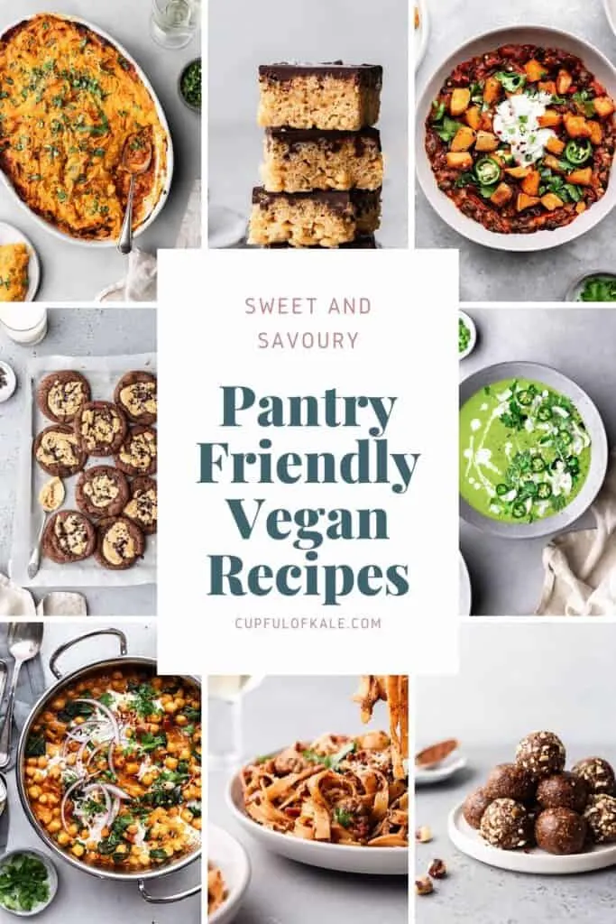 Pantry Friendly Vegan Recipes #pantry #vegan #savoury #recipes #easy #plantbased #dairyfree