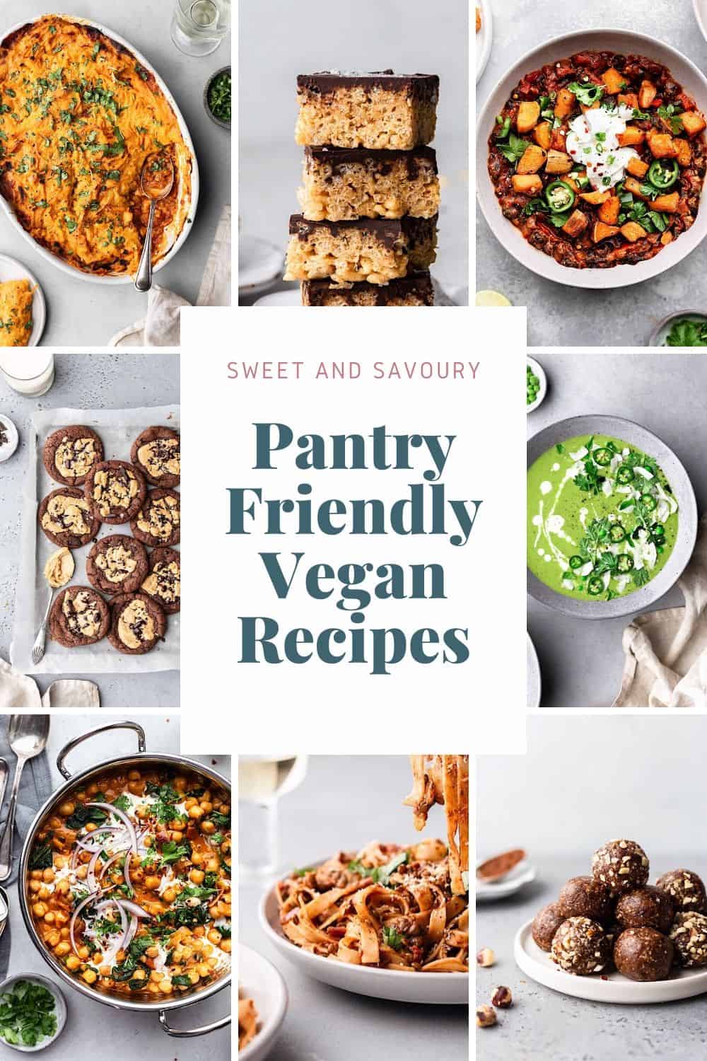 Pantry Friendly Vegan Recipes #pantry #vegan #savoury #recipes #easy #plantbased #dairyfree