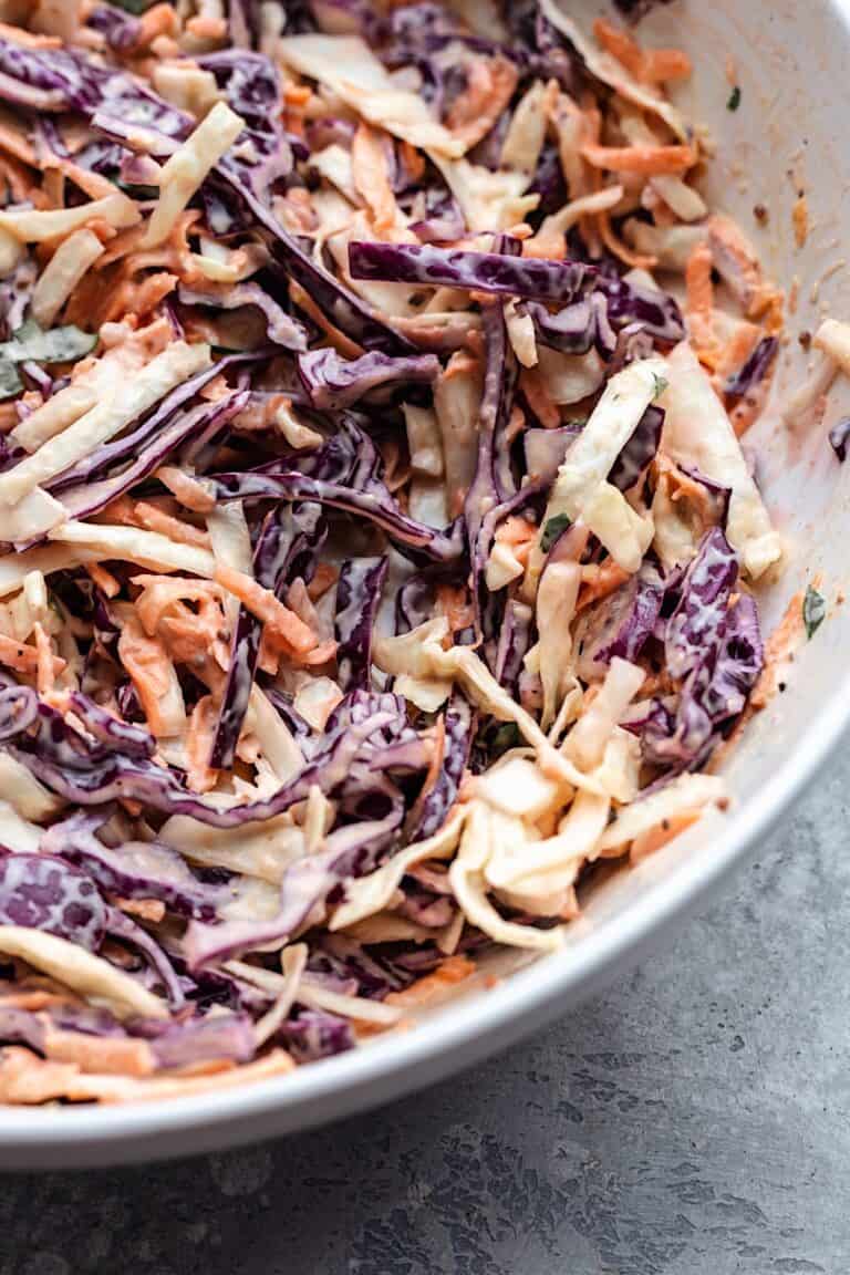 Easy Vegan Coleslaw Cupful of Kale