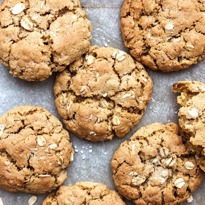 Vegan Chewy Oatmeal Cookies #vegan #oat #cookie #recipe #easy #dairyfree #eggfree