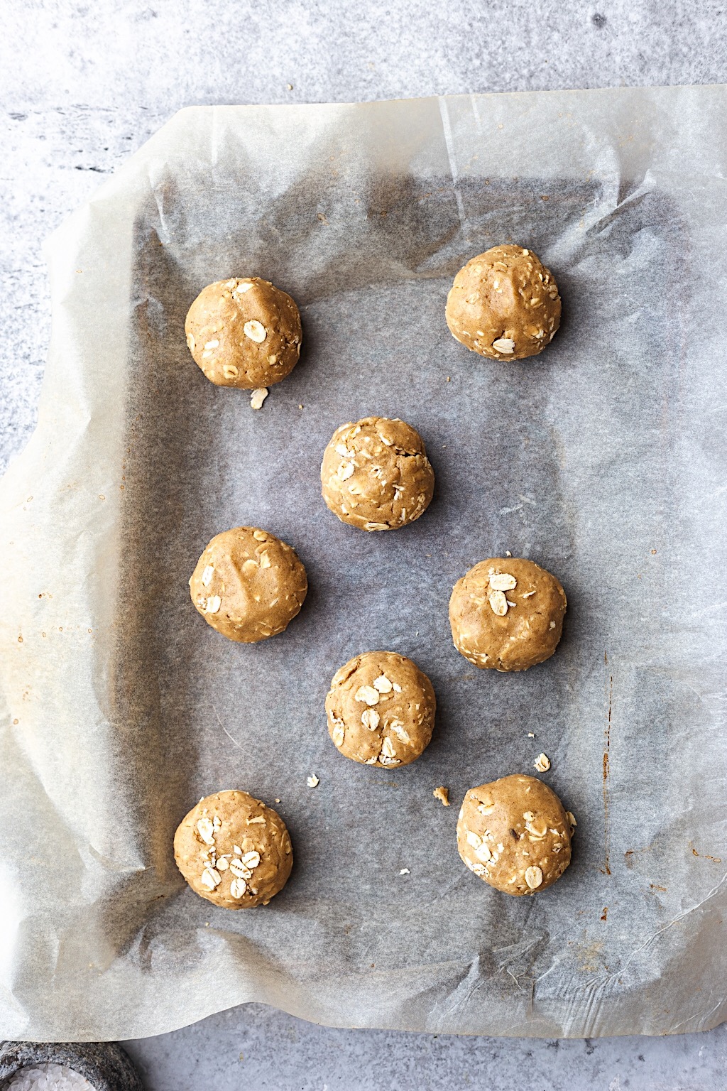 Masa de galletas de avena vegana