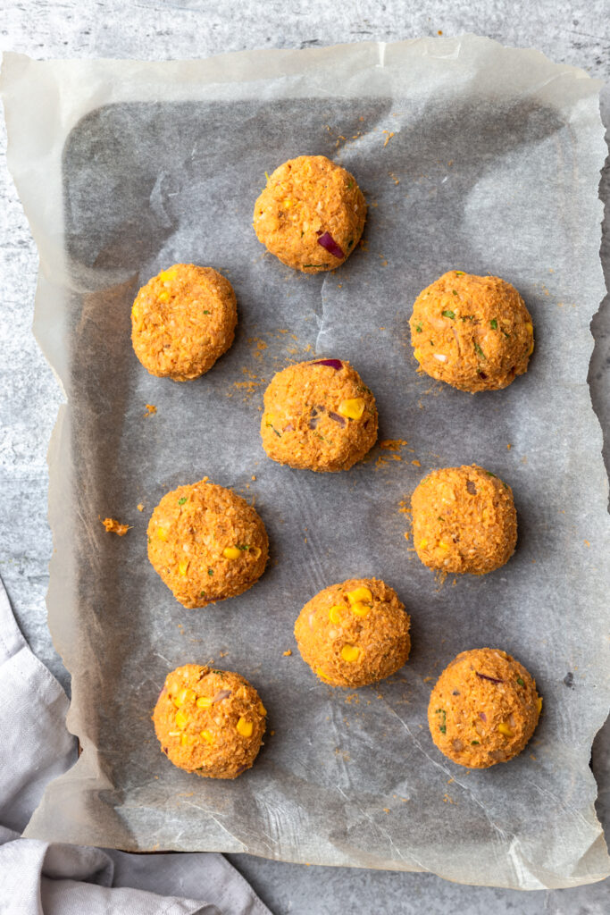 Sweet potato falafel balls