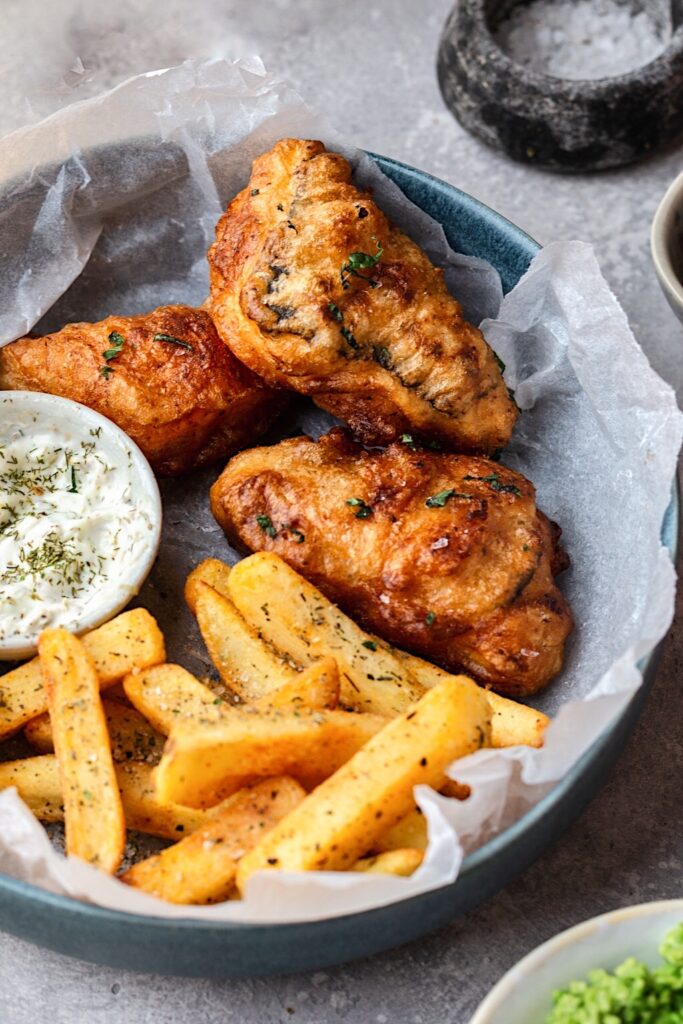 Beer Battered Vegan Fish And Chips (Flaky & Fishy!)