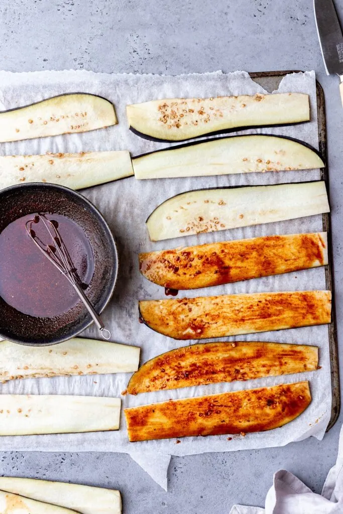 Vegan Eggplant Bacon Marinade