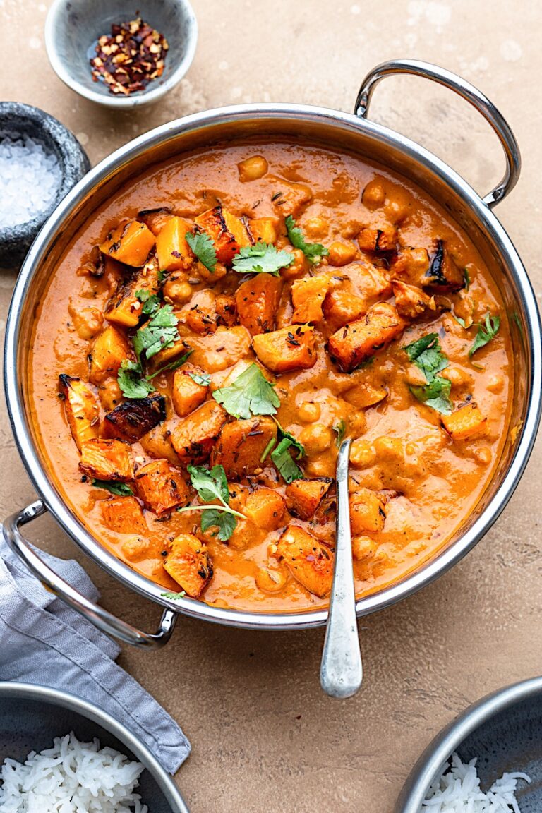Roasted Butternut Squash and Chickpea Curry - Cupful of Kale
