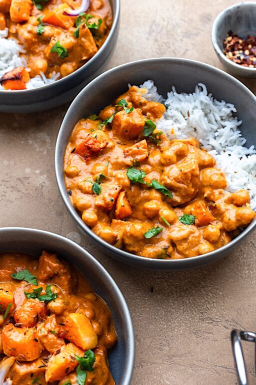 Roasted Butternut Squash and Chickpea Curry - Cupful of Kale