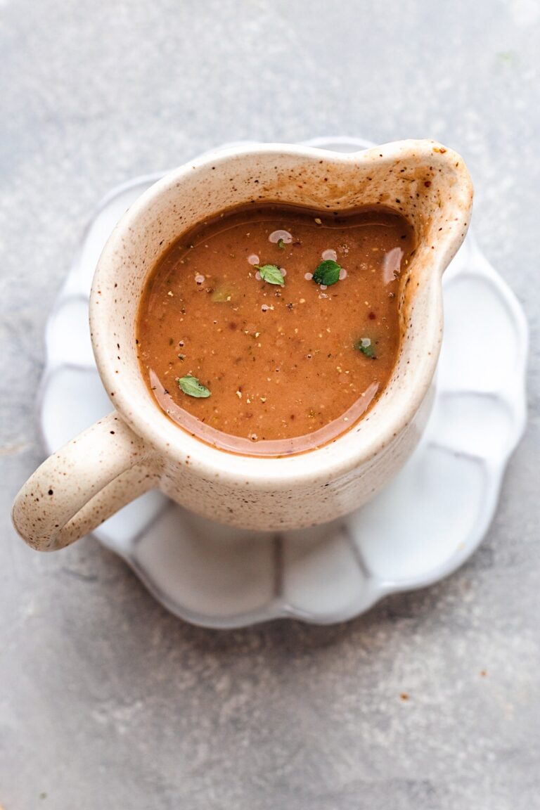 Easy Vegan Onion Gravy Cupful of Kale