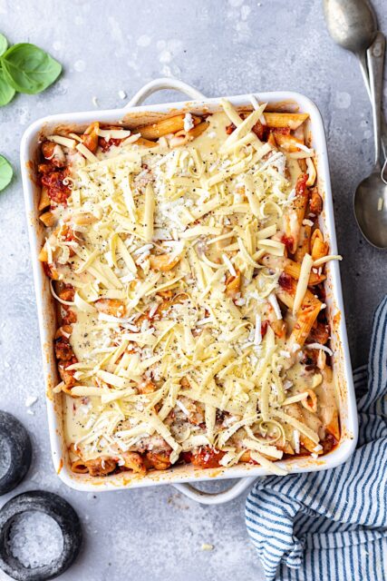 Vegan Pasta Bake - Cupful of Kale