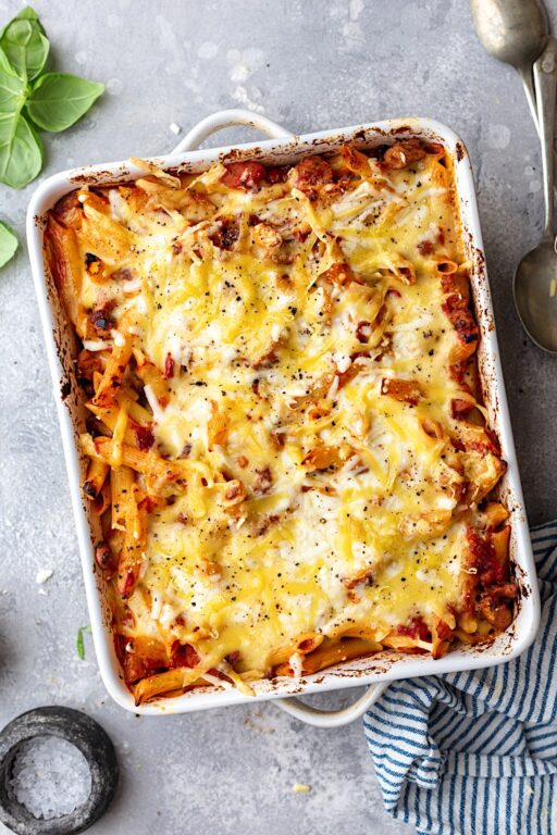 Vegan Pasta Bake - Cupful of Kale