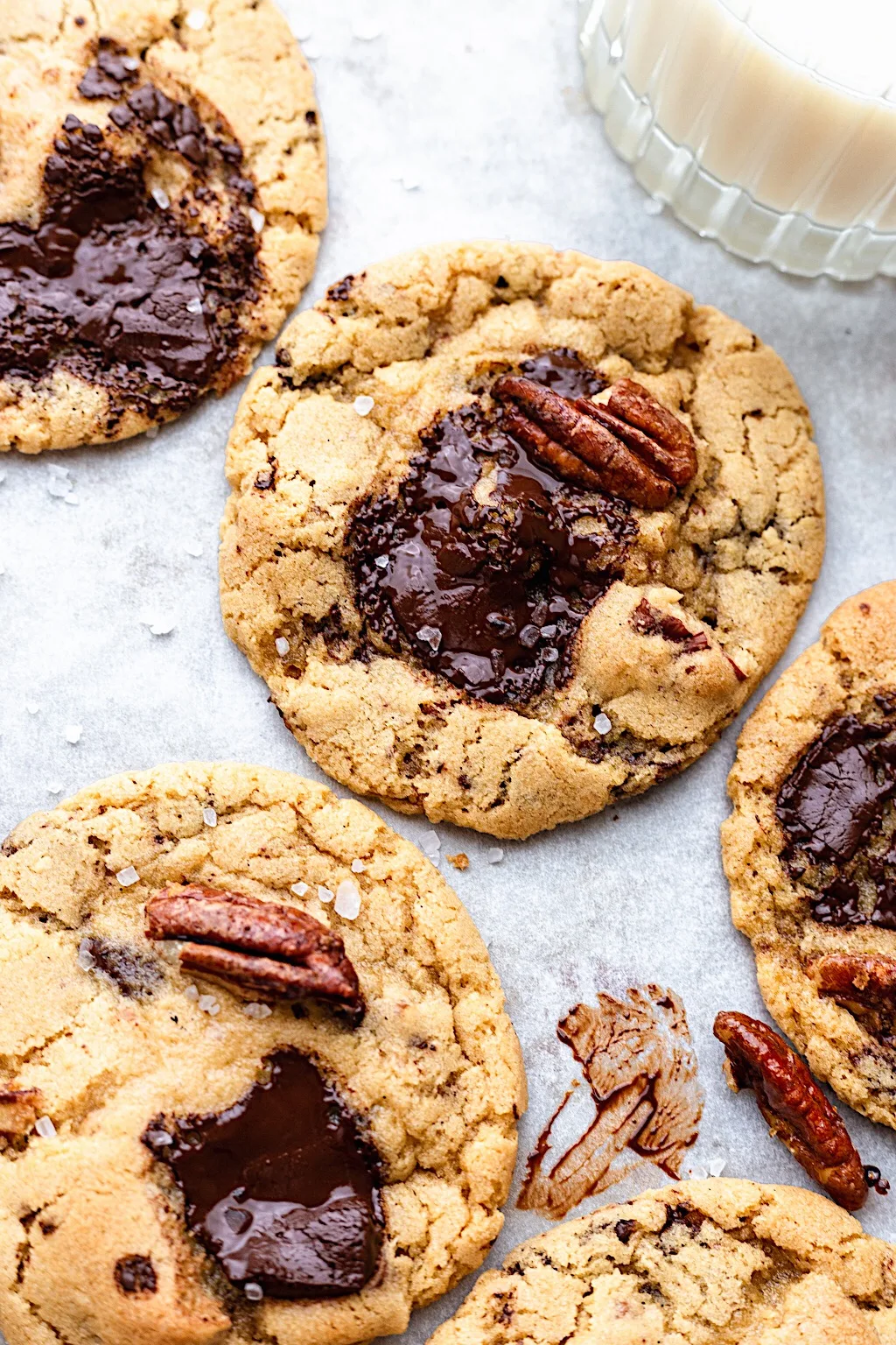 Vegan Maple Pecan Cookies #cookies #maplesyrup #pecan #vegan #dairyfree #christmas #recipe