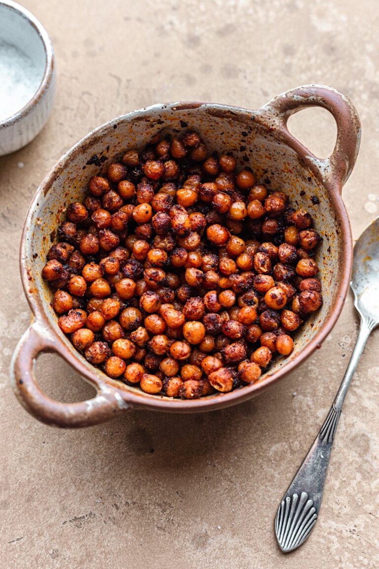 Crispy Smoky Chickpeas #chickpea #roasted #smoky #bacon #recipe