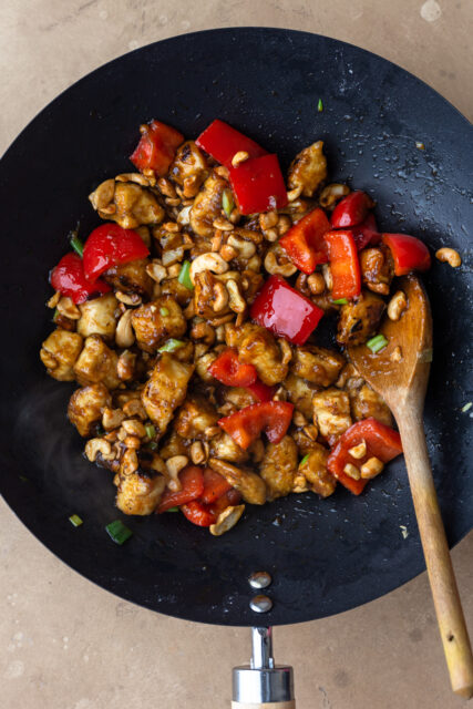 Cashew Tofu Stir Fry - Cupful of Kale