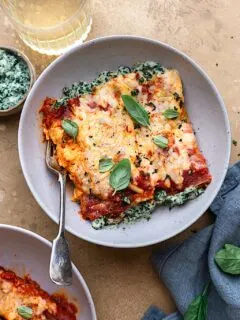 Vegan Spinach and Ricotta Cannelloni #spinach #ricotta #pasta #vegan #dairyfree #recipe