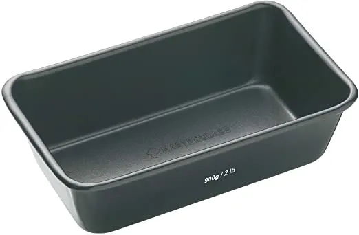 MasterClass Carbon Steel Non-Stick  2 lb Loaf Tin, Grey, 23 x 13 cm (9 x 5 Inch)
