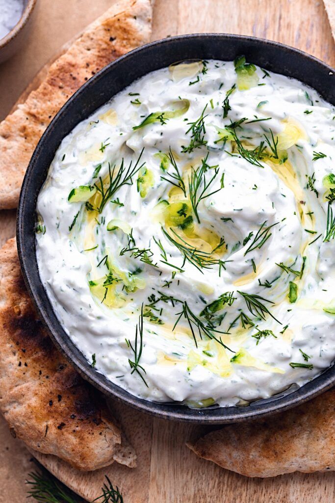 Vegan Tzatziki #dairyfree #tzatziki #greek #dip #meze #sauce #yoghurt