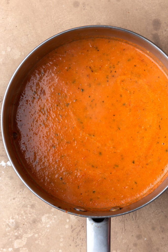 Creamy Tomato Soup in Pot