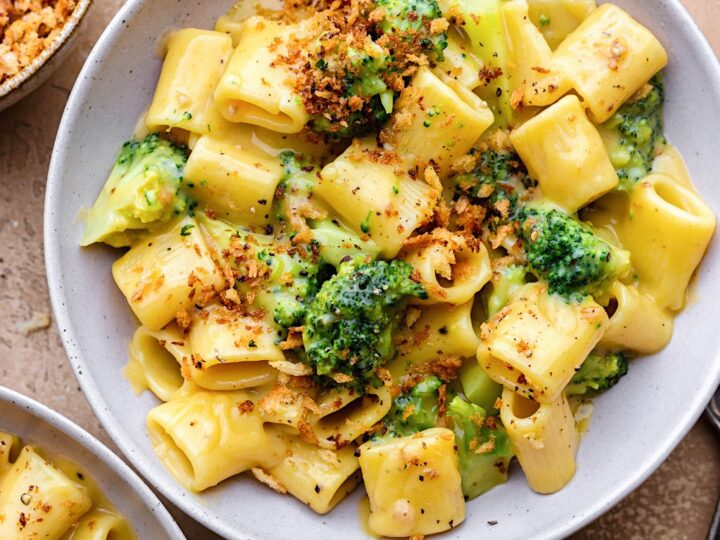 Cheesy shop broccoli pasta