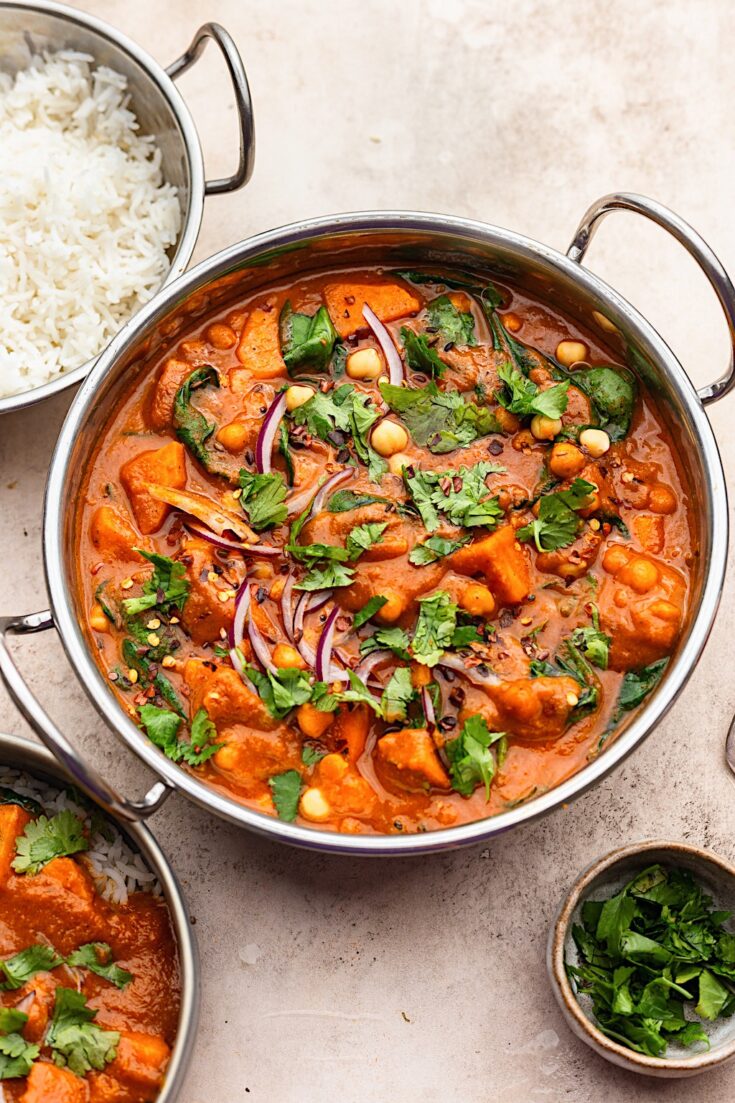 Sweet Potato, Chickpea and Spinach Curry - Cupful of Kale