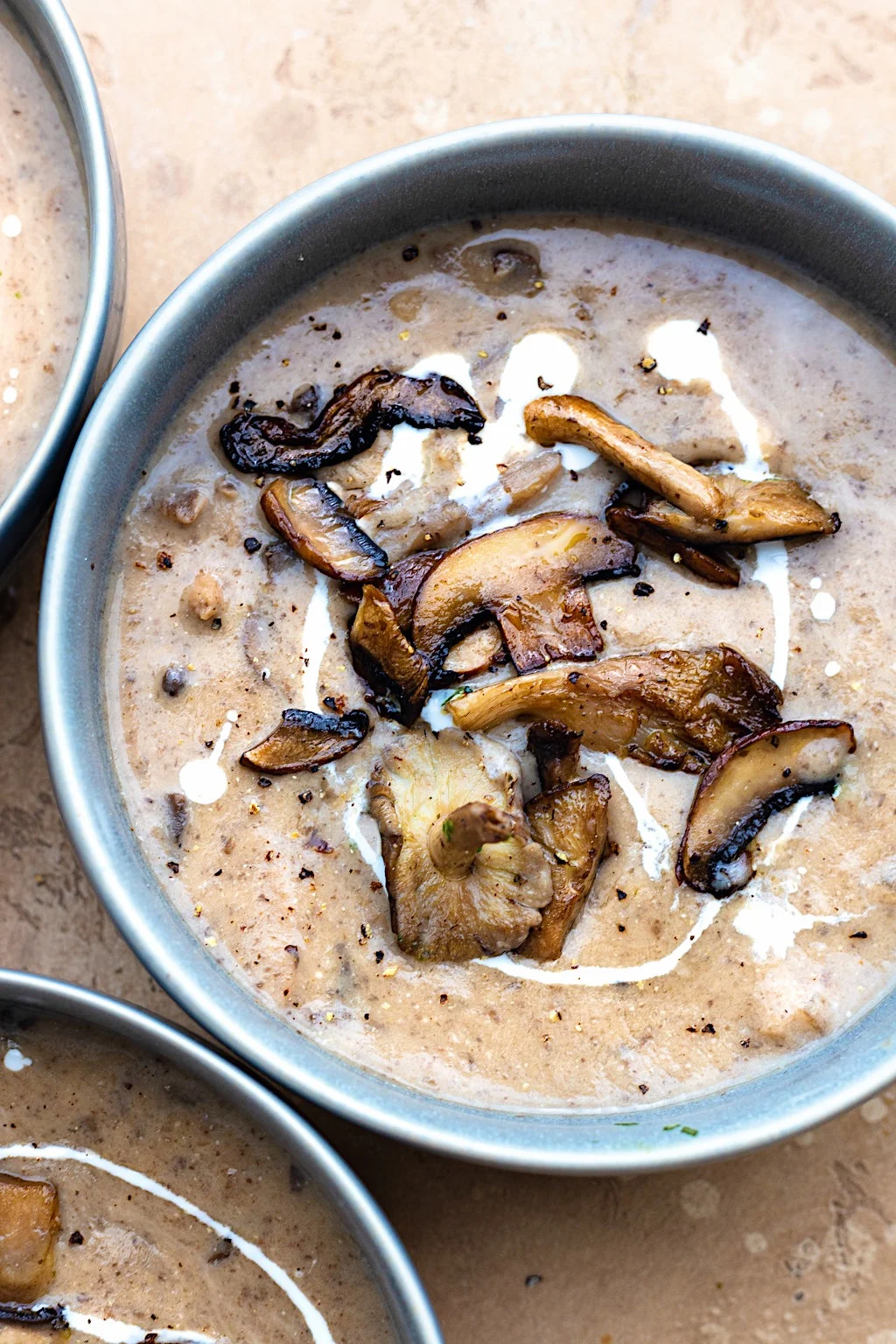 Vegan Cream of Mushroom Soup #vegan #mushroom #soup #dairyfree #glutenfree