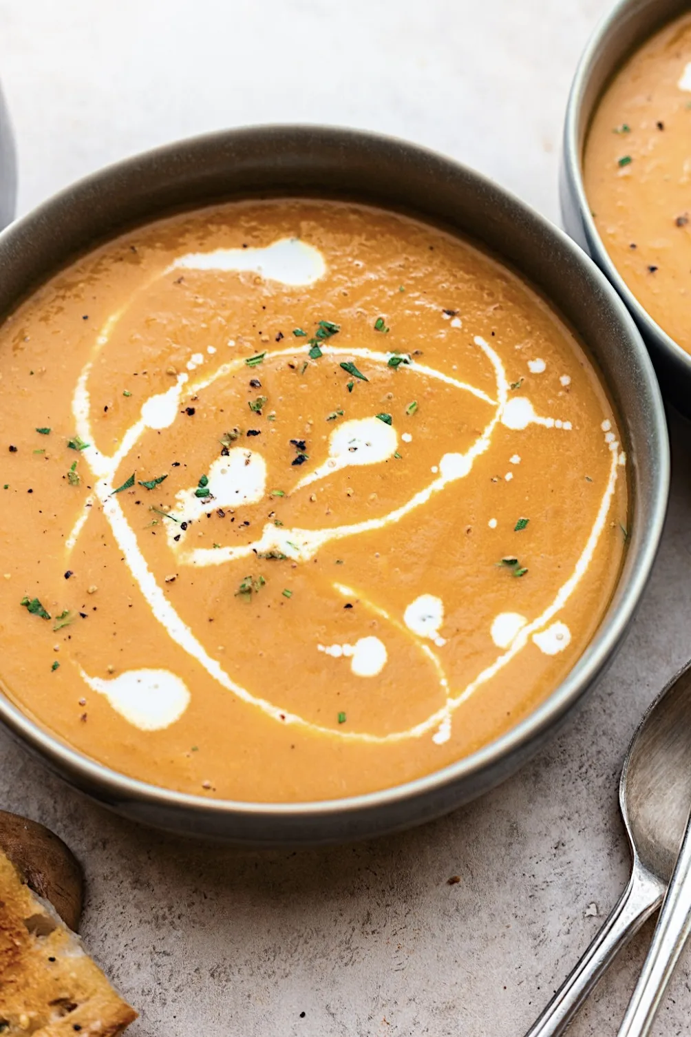 Maple Roasted Carrot Soup #soup #carrot #vegan #dairyfree #glutenfree