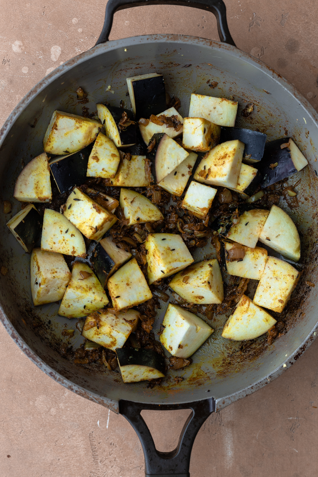 Aubergine Dhansak Cupful of Kale