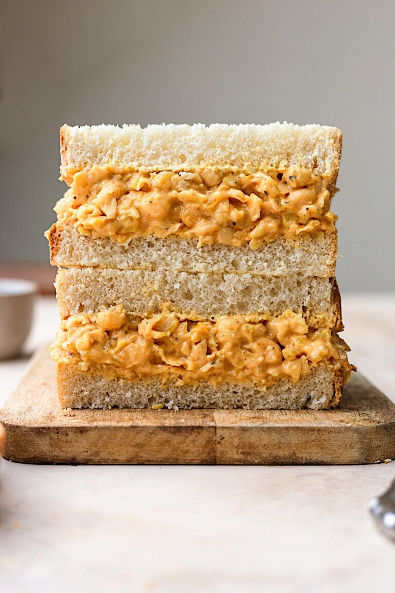 Vegan Coronation Chickpea Chicken Sandwich #chickpea #sandwich #vegan #dairyfree
