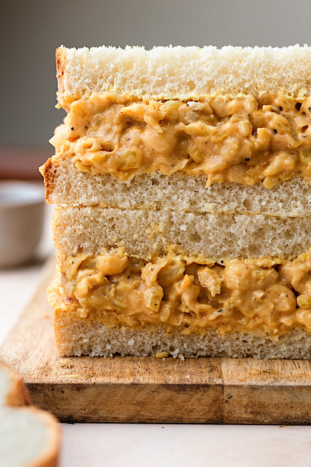 Vegan Coronation Chickpea Chicken Sandwich #chickpea #sandwich #vegan #dairyfree