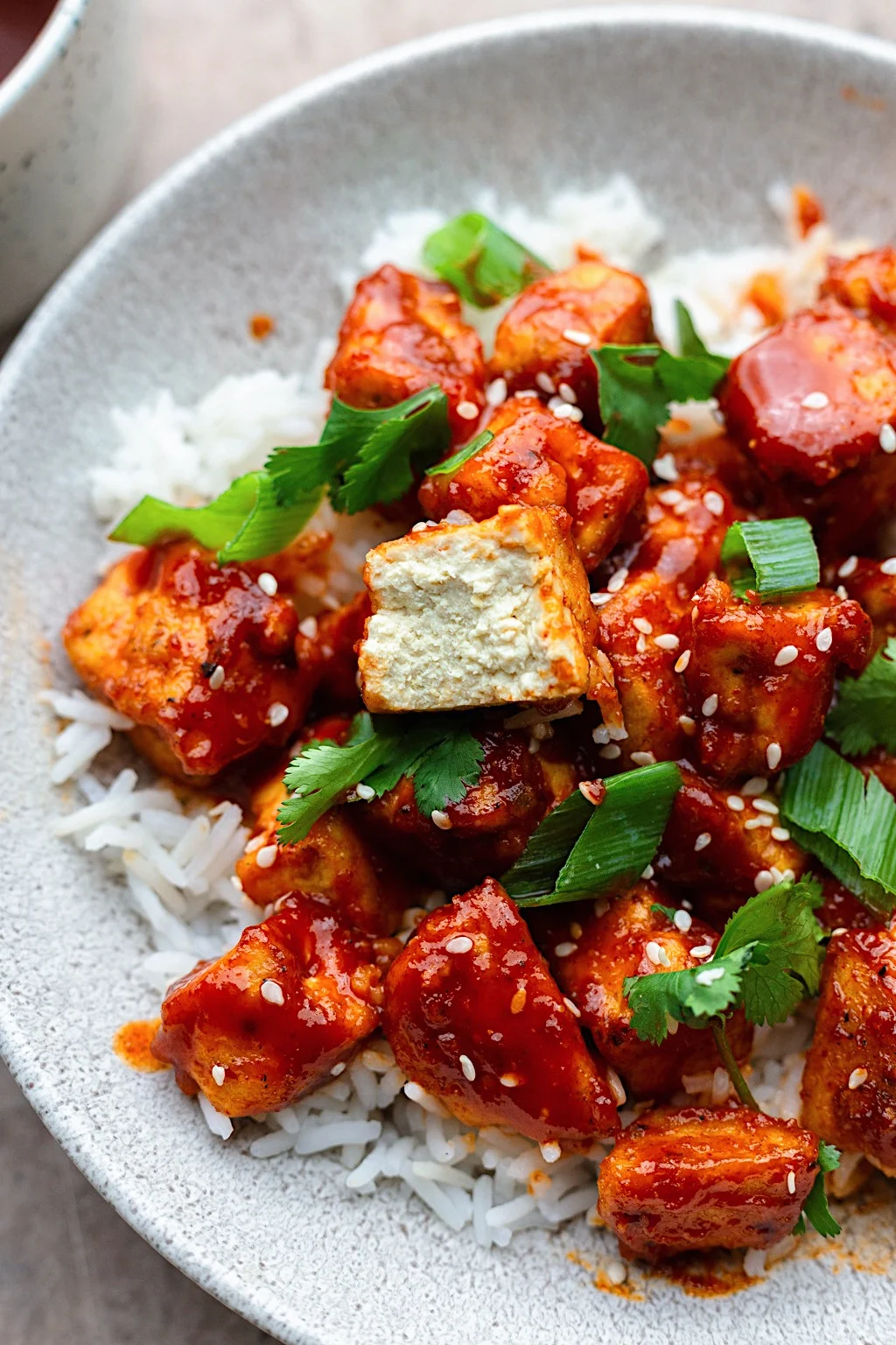 Vegan Gochujang Tofu #tofu #gochujang #korean #dairyfree #vegan #dinner