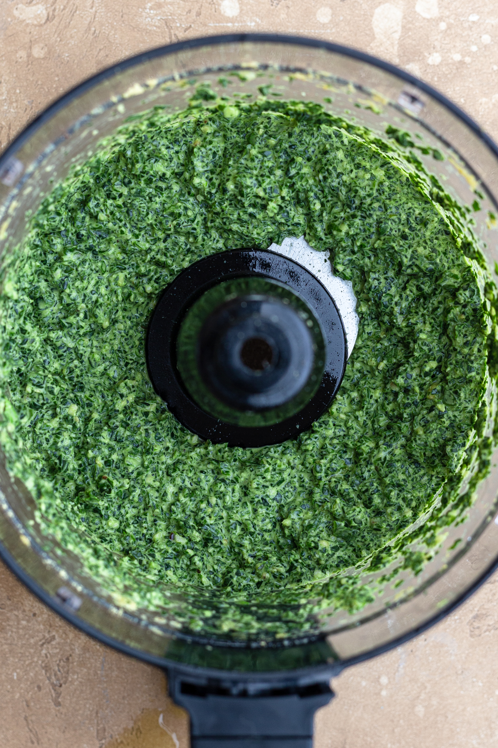 Kale Pesto in Food Processor 