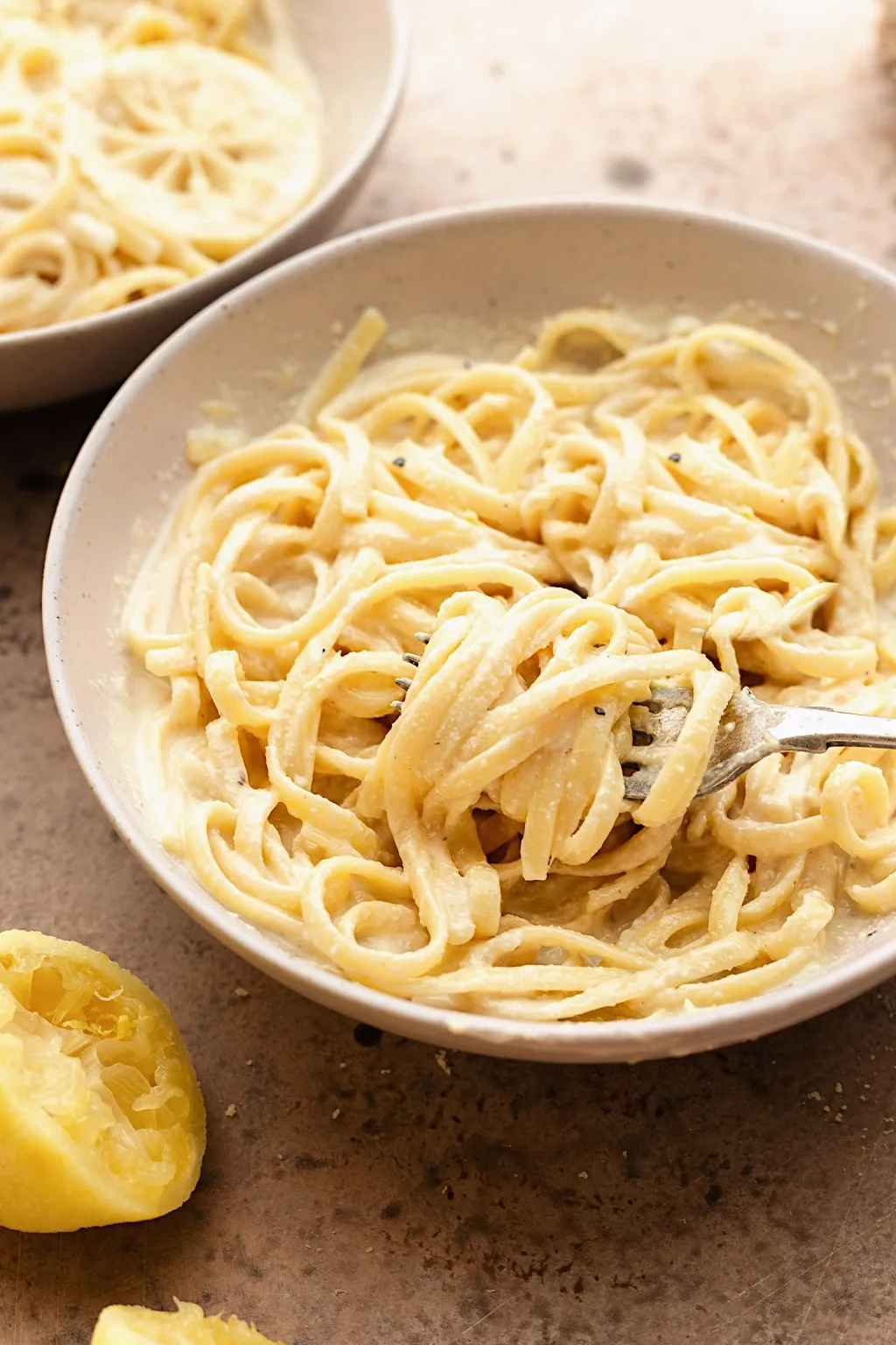 Vegan Creamy Lemon Pasta #lemon #pasta #dairyfree #vegan #summer #recipe